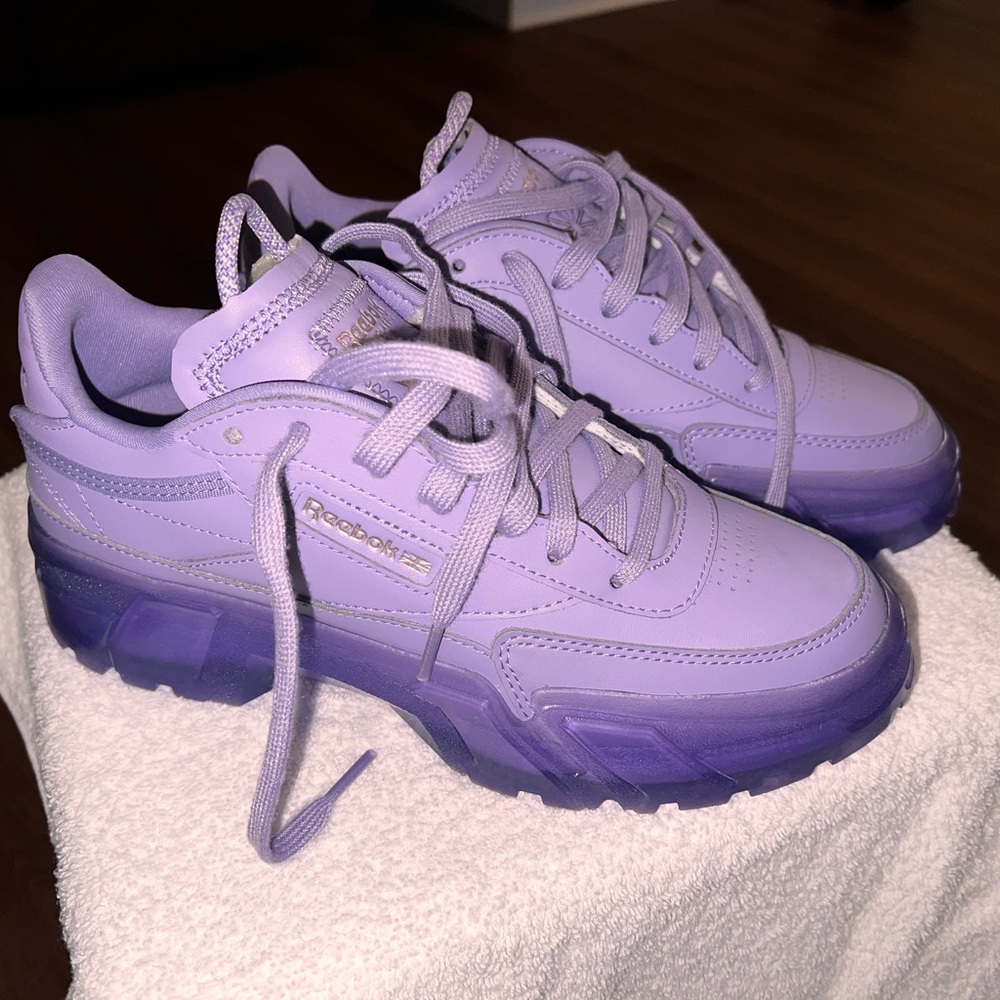 Reebok Lavender Cardi B Athletic Shoes